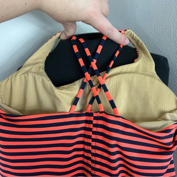 Lululemon Free To Be Tank Orange Stripe - Picture 5 of 9